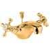 Tudor mono basin mixer in Chrome or Gold